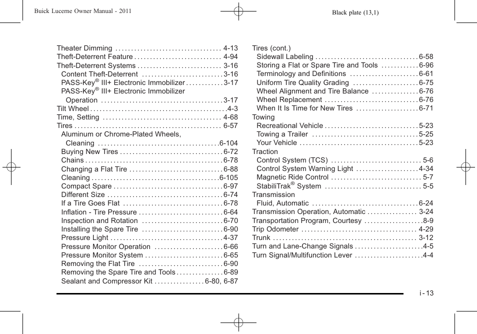 Buick 2011 Lucerne User Manual | Page 449 / 450