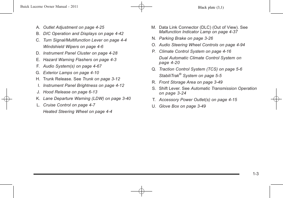 Buick 2011 Lucerne User Manual | Page 9 / 450