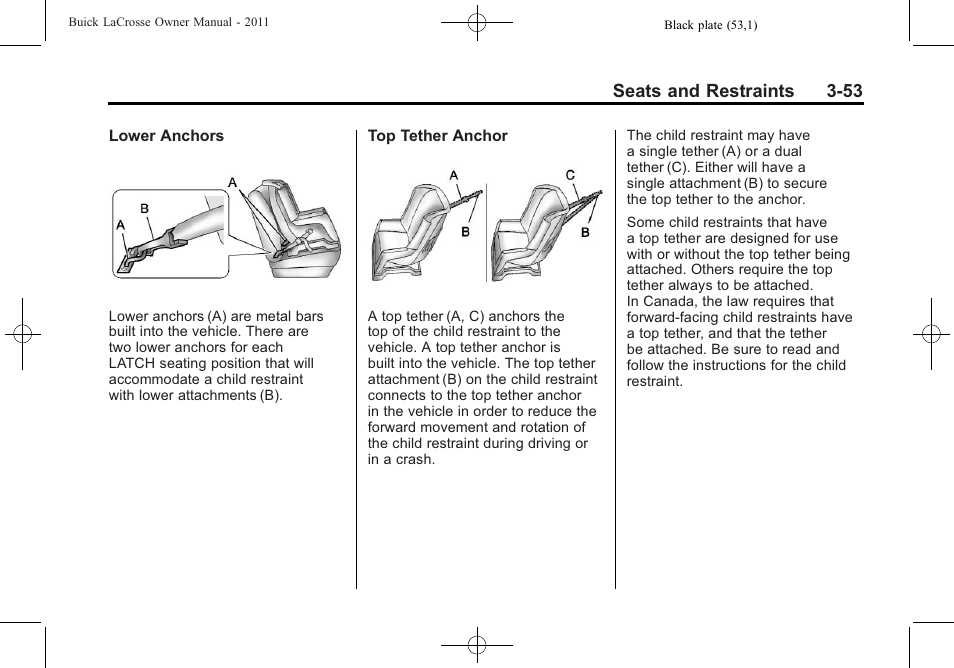 Buick 2011 Lacrosse User Manual | Page 107 / 462