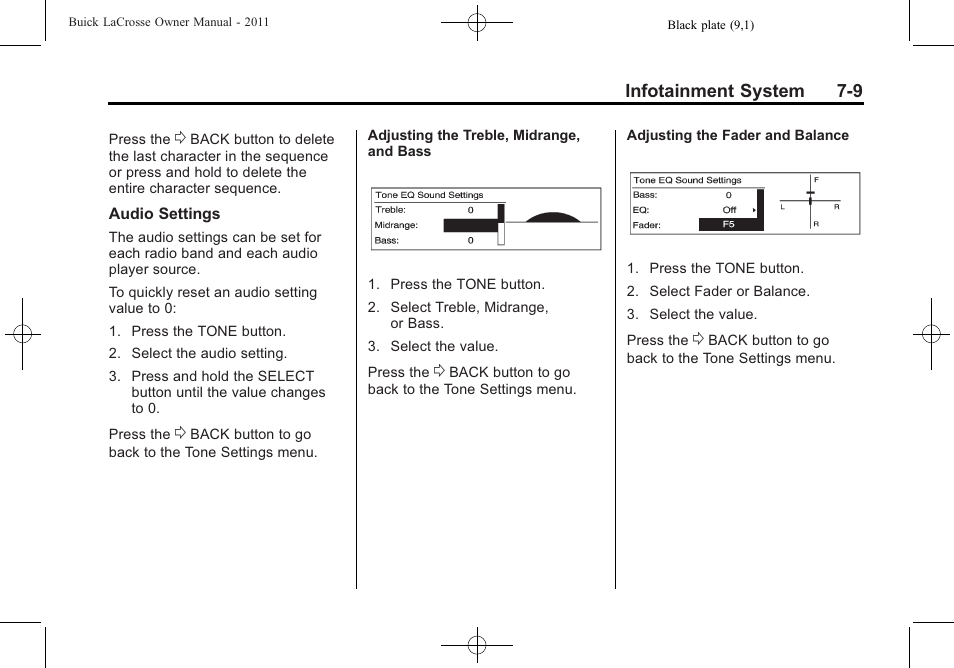 Buick 2011 Lacrosse User Manual | Page 189 / 462