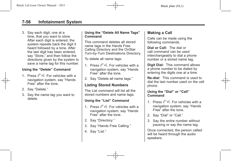 Buick 2011 Lacrosse User Manual | Page 236 / 462