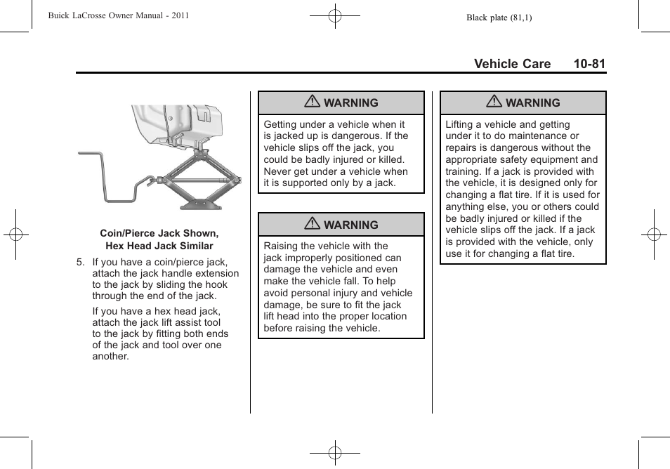 Buick 2011 Lacrosse User Manual | Page 393 / 462