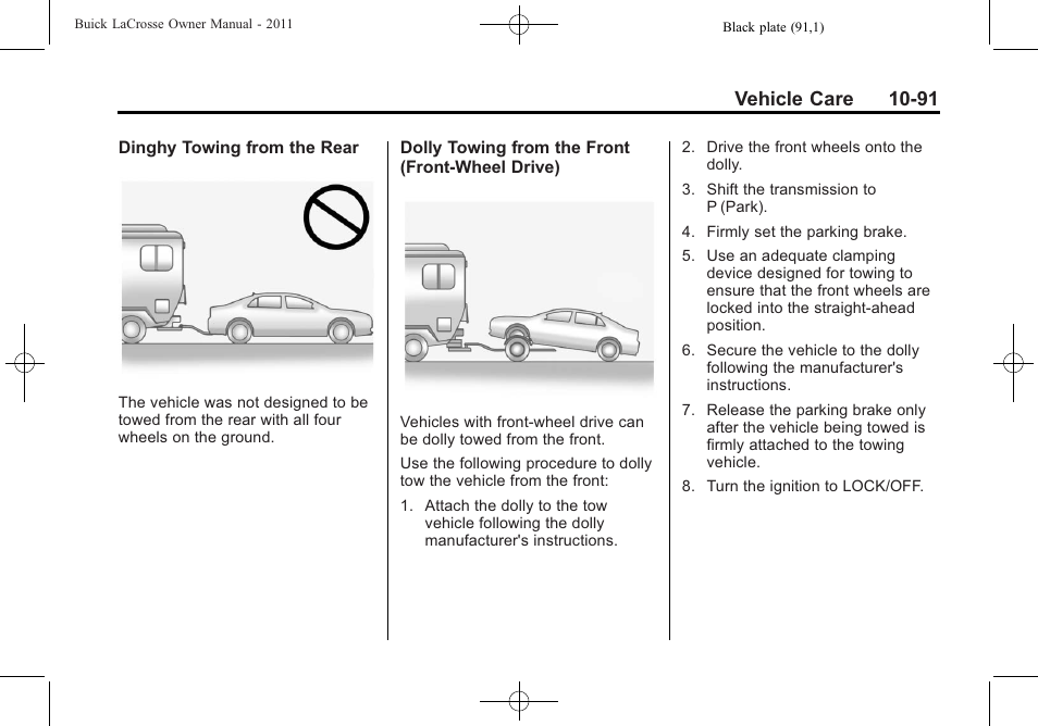 Vehicle care 10-91 | Buick 2011 Lacrosse User Manual | Page 403 / 462