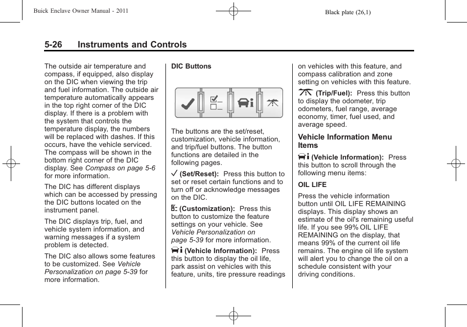Buick 2011 Enclave User Manual | Page 144 / 434