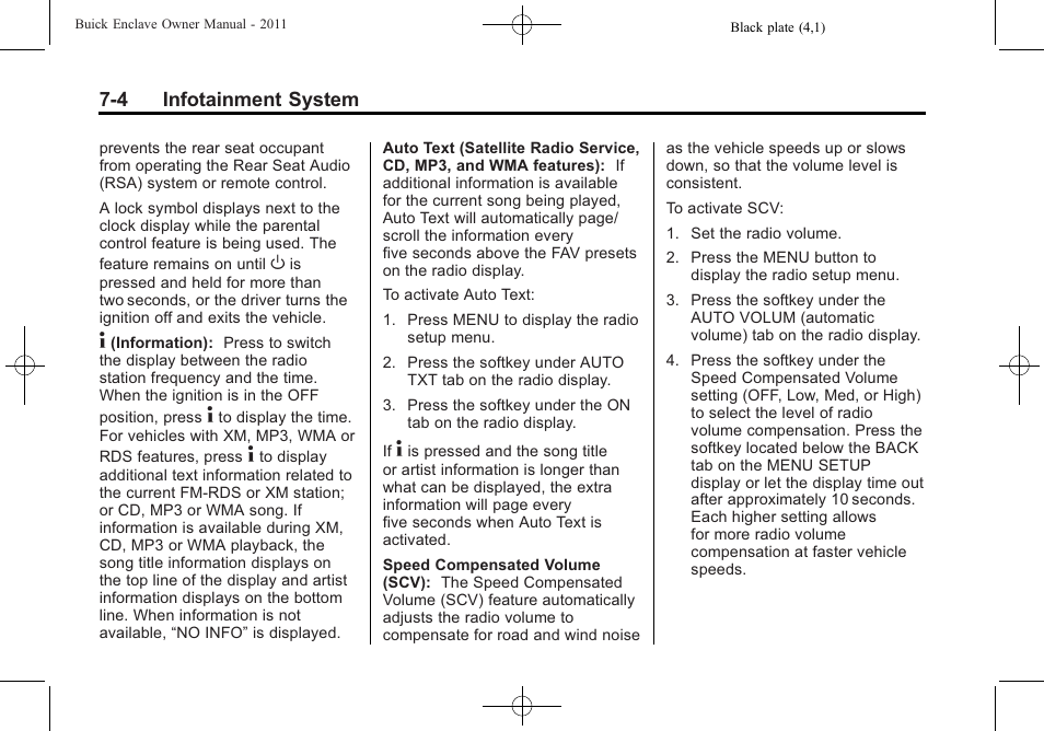 Buick 2011 Enclave User Manual | Page 180 / 434