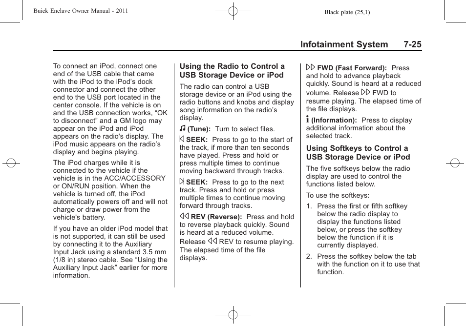 Buick 2011 Enclave User Manual | Page 201 / 434