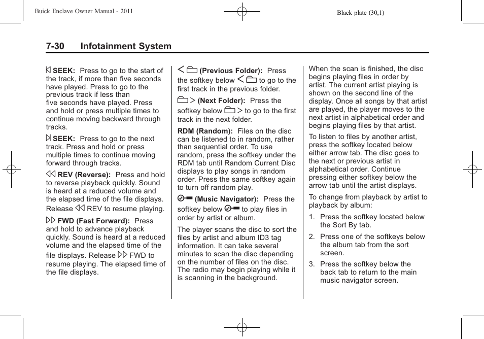Buick 2011 Enclave User Manual | Page 206 / 434
