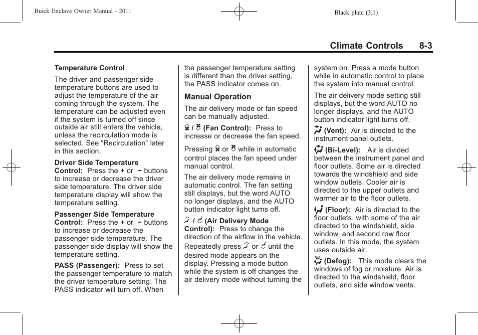 Buick 2011 Enclave User Manual | Page 231 / 434
