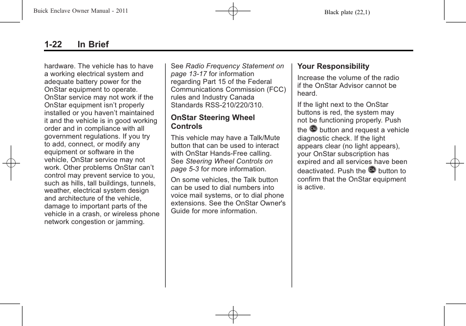 Buick 2011 Enclave User Manual | Page 28 / 434
