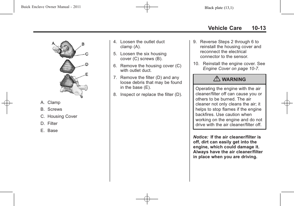 Buick 2011 Enclave User Manual | Page 305 / 434