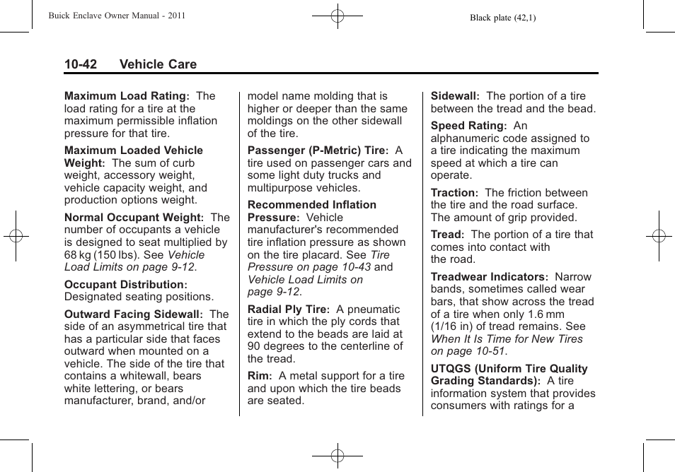 Buick 2011 Enclave User Manual | Page 334 / 434