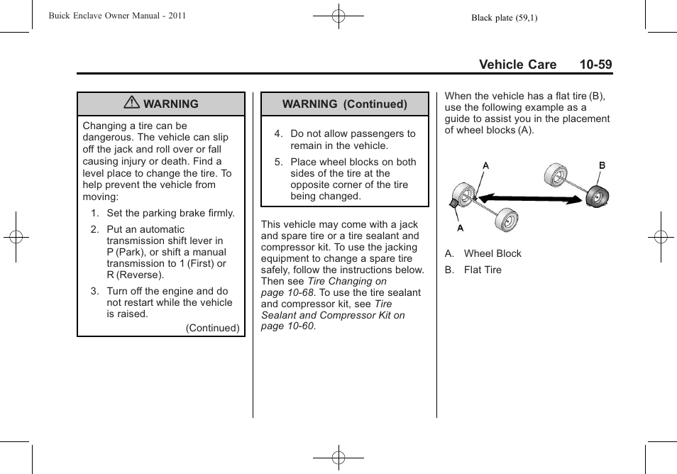 Buick 2011 Enclave User Manual | Page 351 / 434