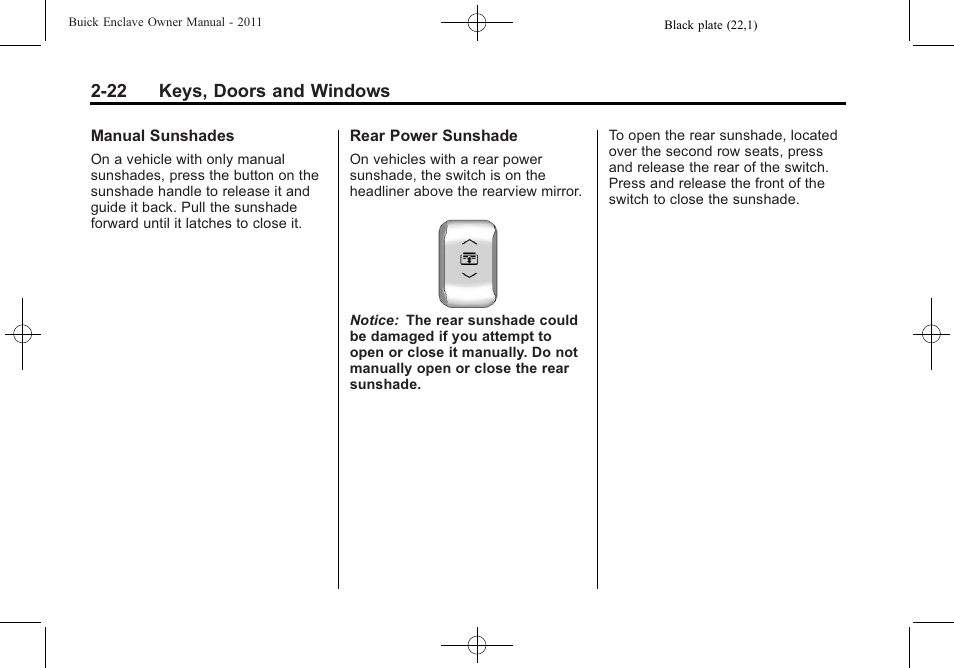 Buick 2011 Enclave User Manual | Page 50 / 434