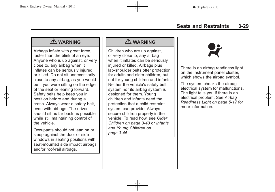 Buick 2011 Enclave User Manual | Page 79 / 434