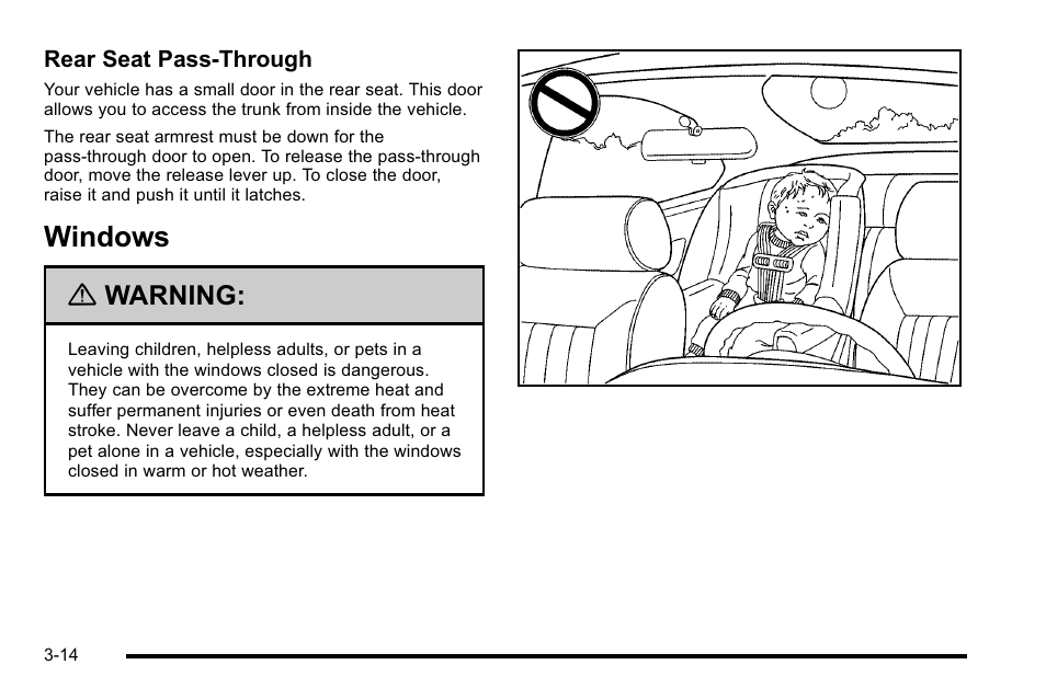 Windows, Windows -14, Fuel | Warning | Buick 2010 Lucerne User Manual | Page 122 / 474