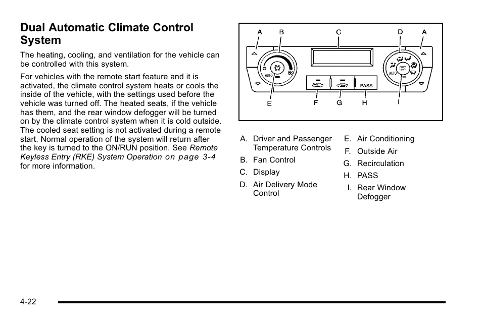 Dual automatic climate control system, Dual, Dual automatic climate control system -22 | Buick 2010 Lucerne User Manual | Page 182 / 474