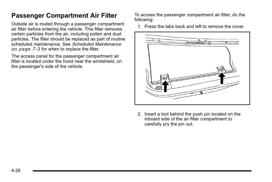 Passenger compartment air filter, Passenger compartment air filter -28 | Buick 2010 Lucerne User Manual | Page 188 / 474