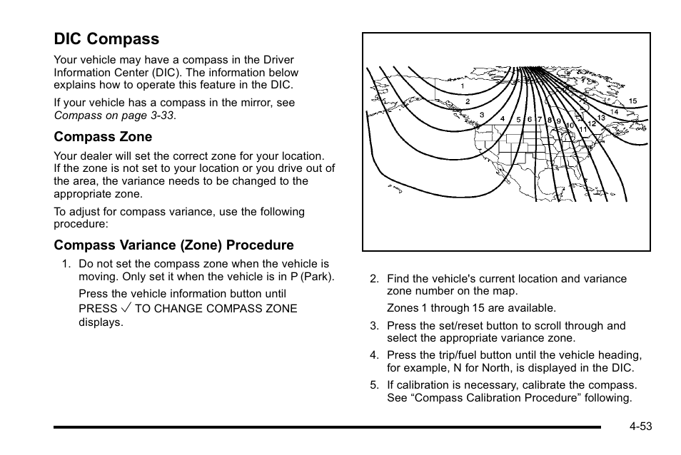 Dic compass, Dic compass -53 | Buick 2010 Lucerne User Manual | Page 213 / 474