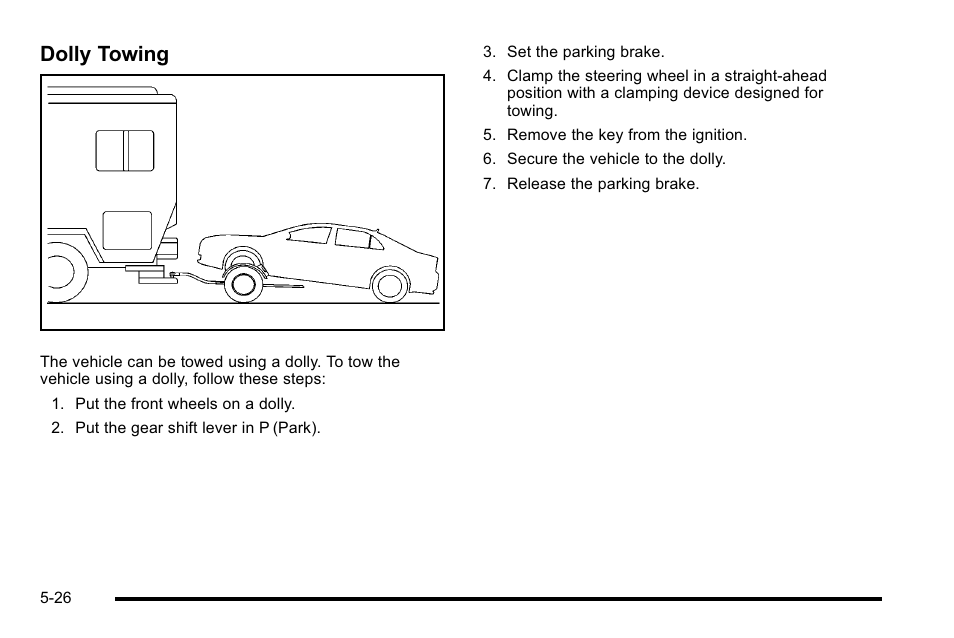 Dolly towing | Buick 2010 Lucerne User Manual | Page 294 / 474