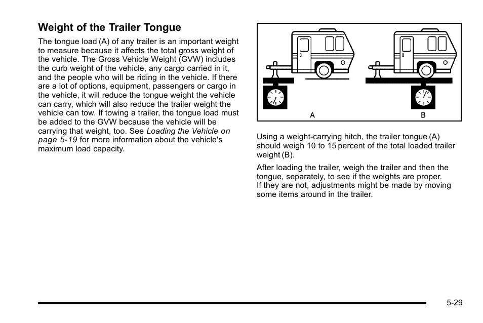 Weight of the trailer tongue | Buick 2010 Lucerne User Manual | Page 297 / 474
