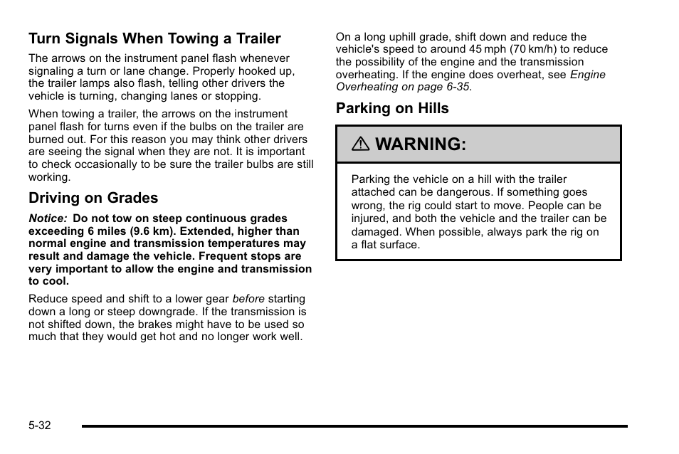 Warning | Buick 2010 Lucerne User Manual | Page 300 / 474