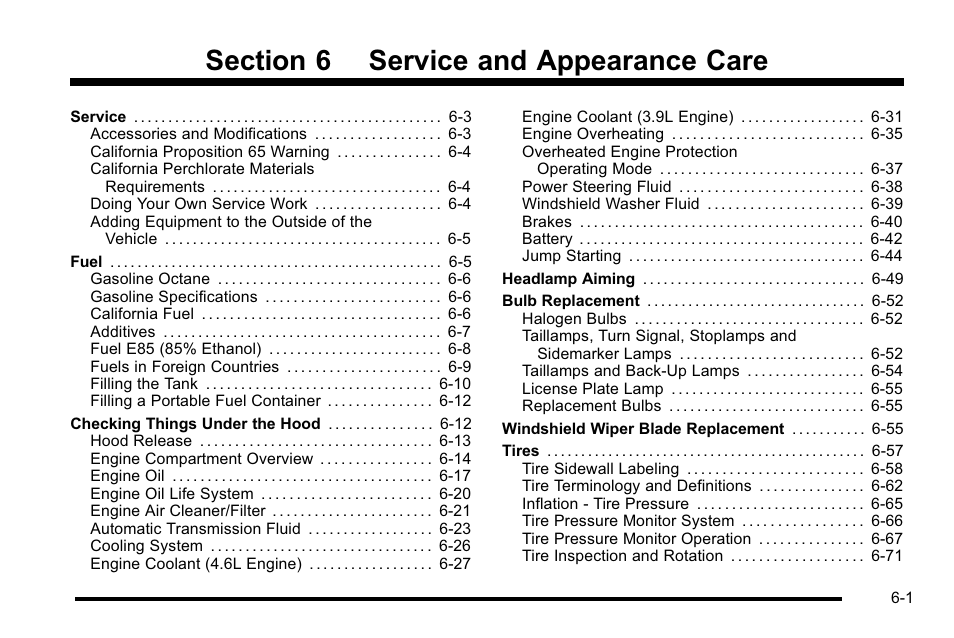 Service and appearance care, Appearance care -1 | Buick 2010 Lucerne User Manual | Page 303 / 474