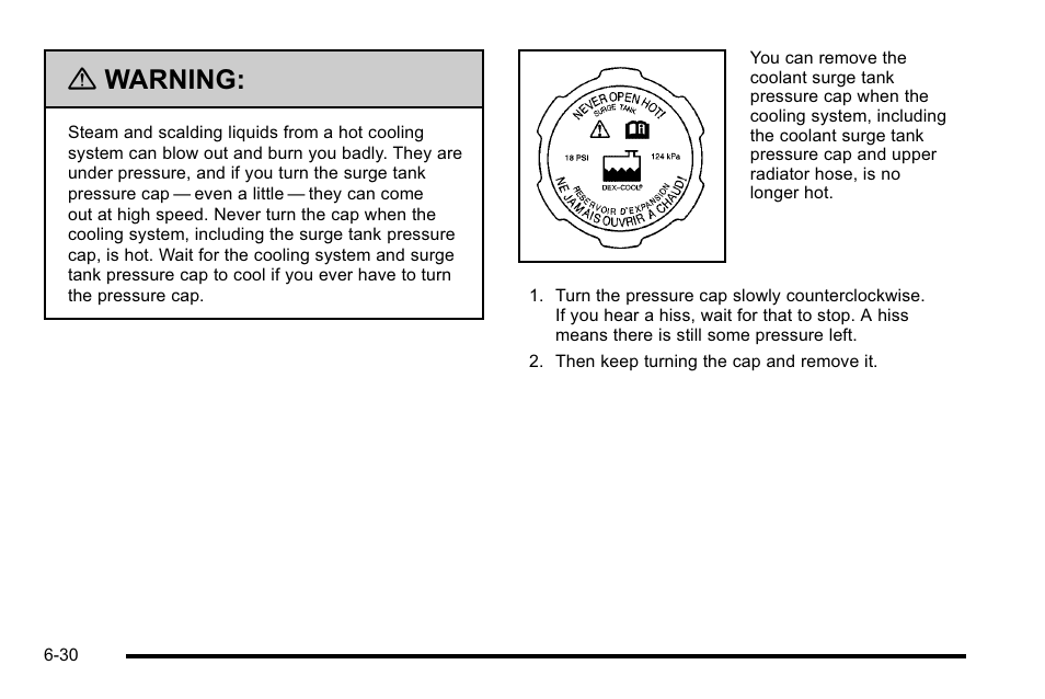 Warning | Buick 2010 Lucerne User Manual | Page 332 / 474