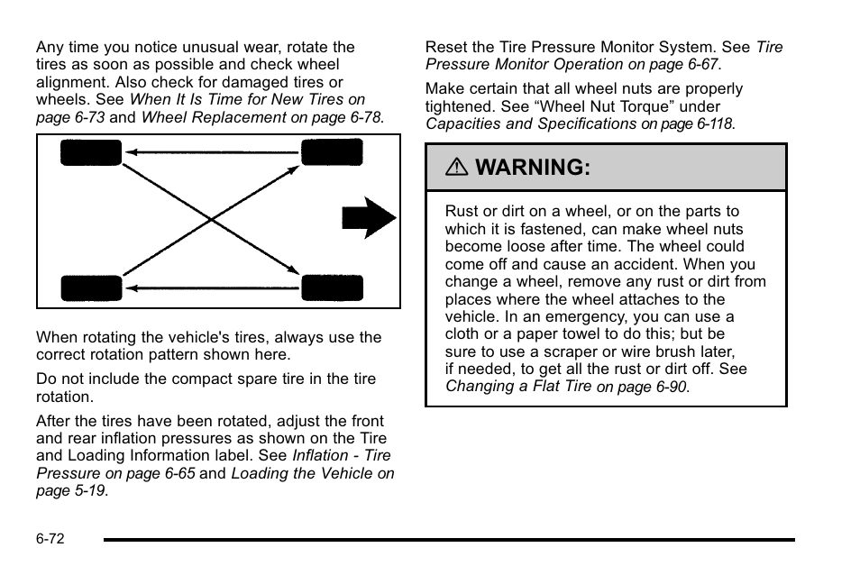 Warning | Buick 2010 Lucerne User Manual | Page 374 / 474
