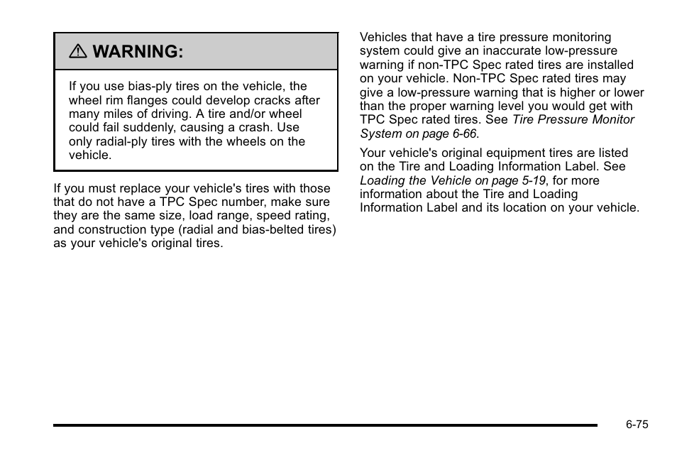 Warning | Buick 2010 Lucerne User Manual | Page 377 / 474