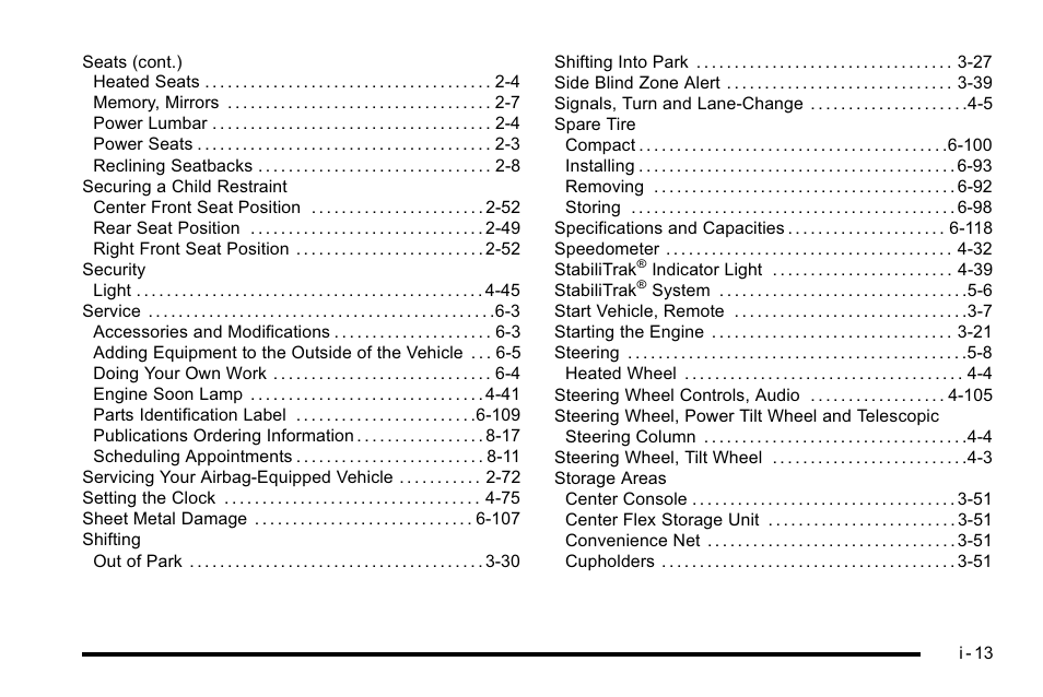 Buick 2010 Lucerne User Manual | Page 471 / 474
