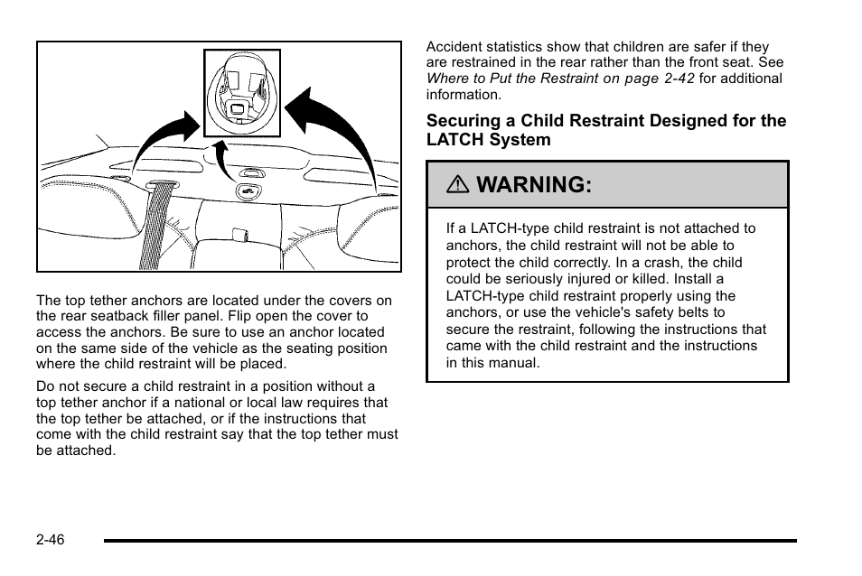 Warning | Buick 2010 Lucerne User Manual | Page 78 / 474