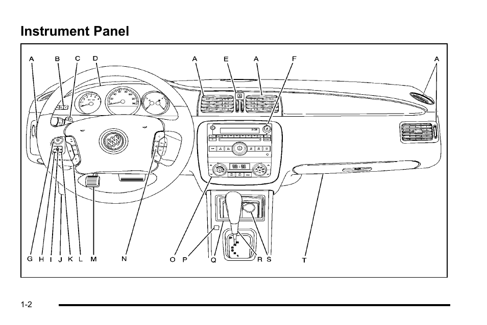 Instrument panel, Instrument panel -2 | Buick 2010 Lucerne User Manual | Page 8 / 474