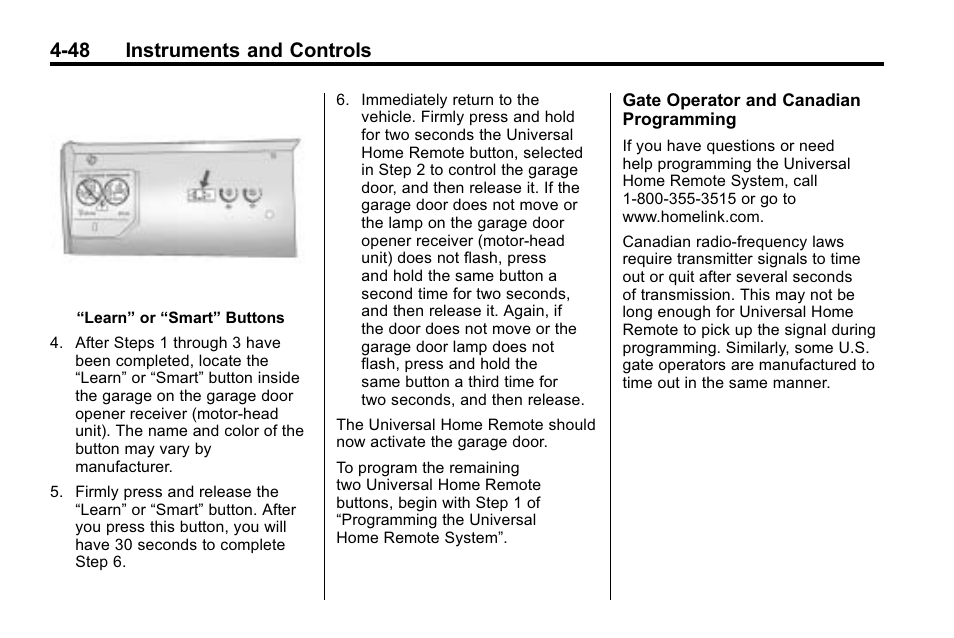 48 instruments and controls | Buick 2010 Lacrosse User Manual | Page 134 / 418