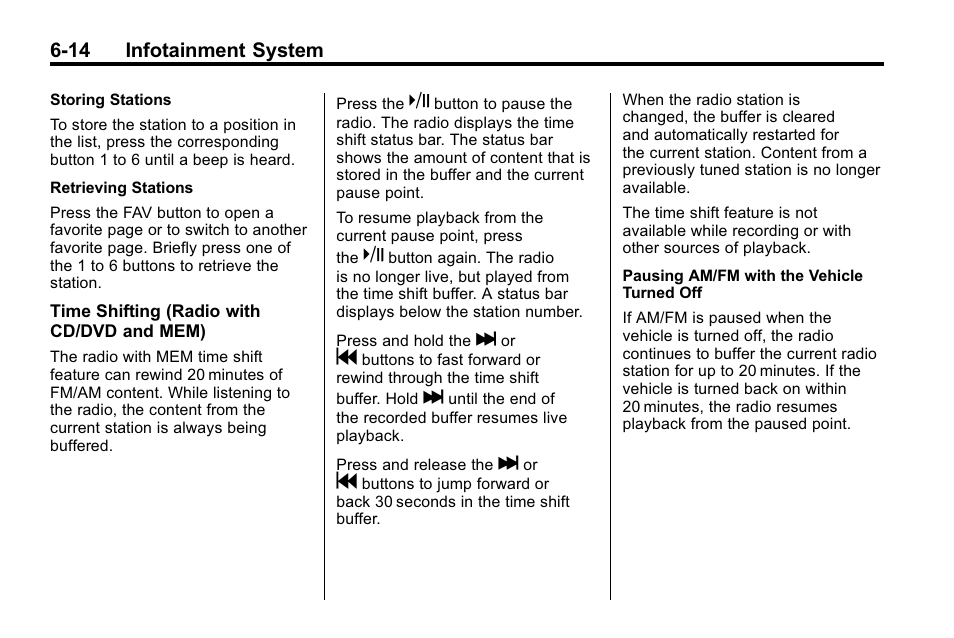 14 infotainment system | Buick 2010 Lacrosse User Manual | Page 158 / 418