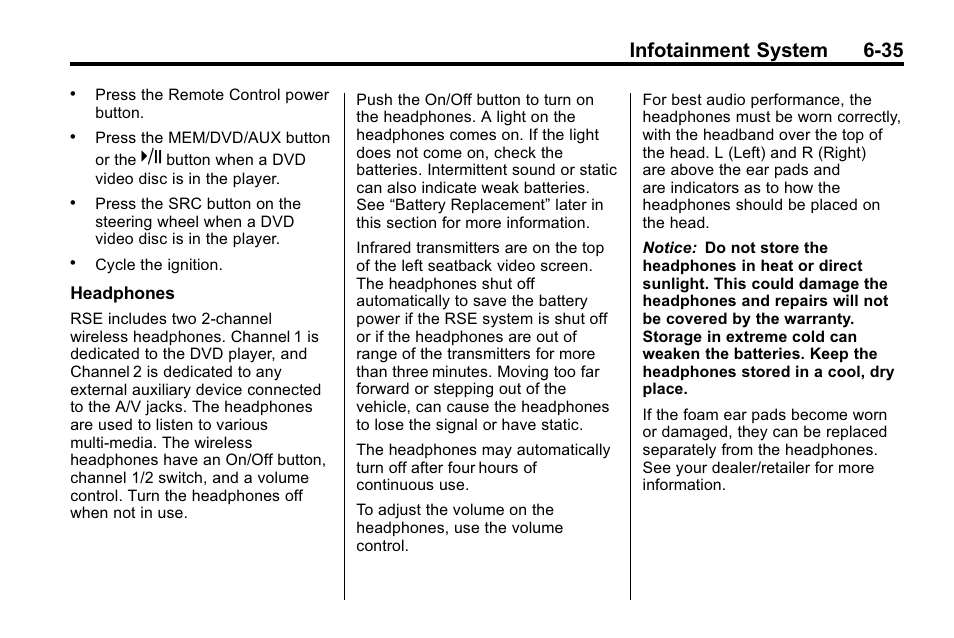 Infotainment system 6-35 | Buick 2010 Lacrosse User Manual | Page 179 / 418