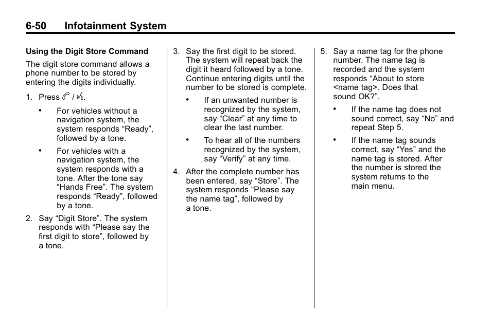 50 infotainment system | Buick 2010 Lacrosse User Manual | Page 194 / 418