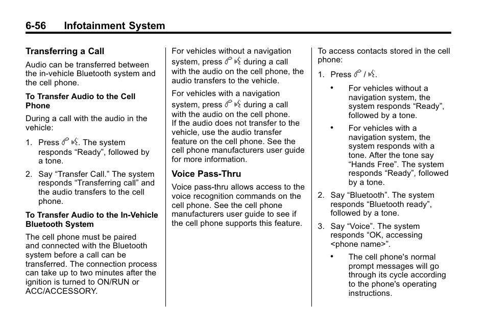 56 infotainment system | Buick 2010 Lacrosse User Manual | Page 200 / 418