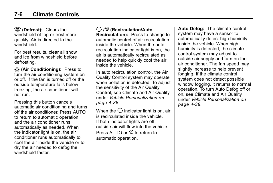 Buick 2010 Lacrosse User Manual | Page 216 / 418