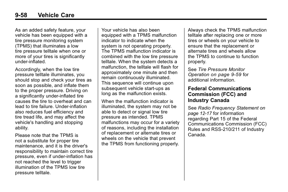 58 vehicle care | Buick 2010 Lacrosse User Manual | Page 338 / 418