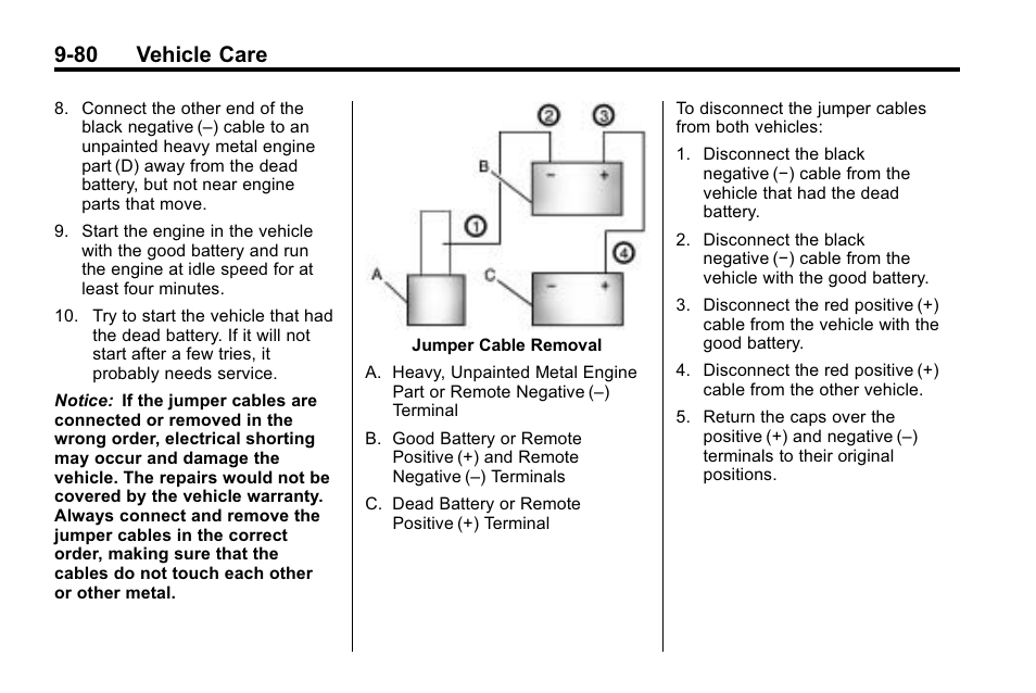 80 vehicle care | Buick 2010 Lacrosse User Manual | Page 360 / 418