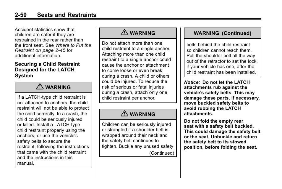 Buick 2010 Lacrosse User Manual | Page 76 / 418