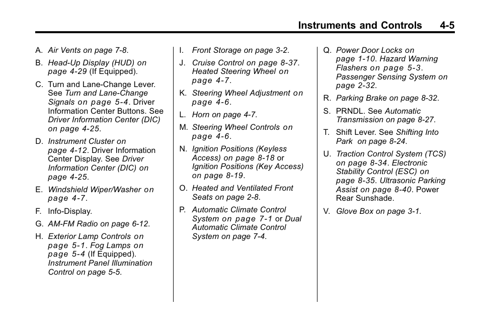 Instruments and controls 4-5 | Buick 2010 Lacrosse User Manual | Page 91 / 418