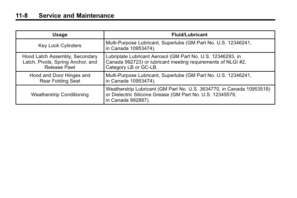 8 service and maintenance | Buick 2010 Enclave User Manual | Page 404 / 440