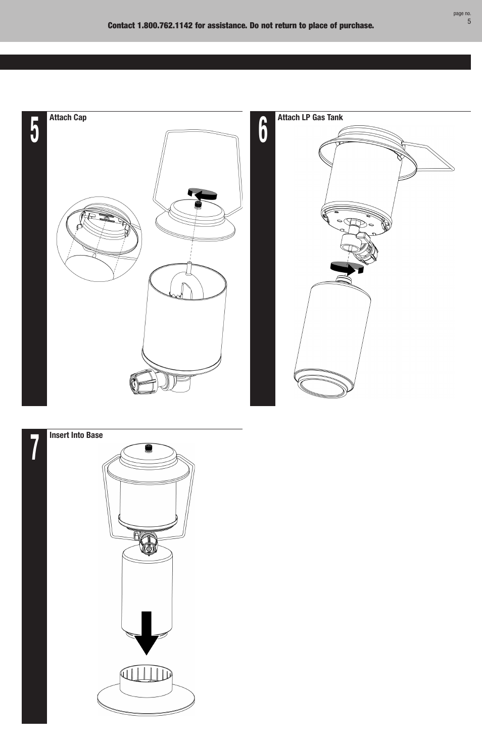 Blue Rhino GLL800W User Manual | Page 5 / 16