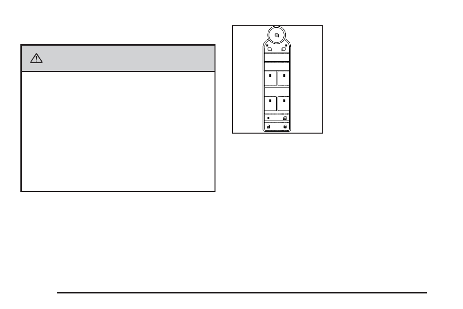 Power windows, Power windows -16, Caution | Buick 2009 Lucerne User Manual | Page 100 / 442