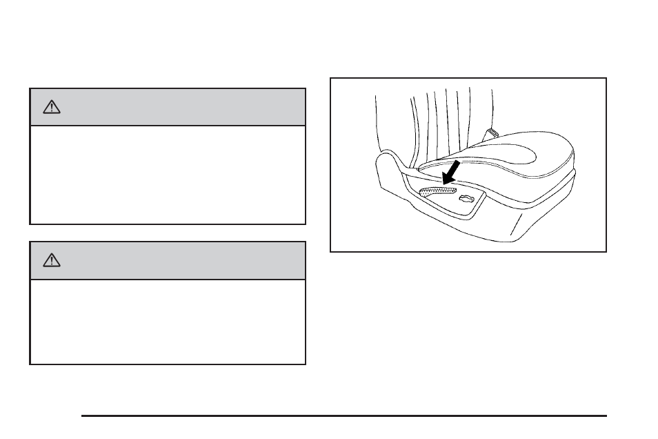 Reclining seatbacks, Reclining seatbacks -10, Caution | Buick 2009 Lucerne User Manual | Page 14 / 442
