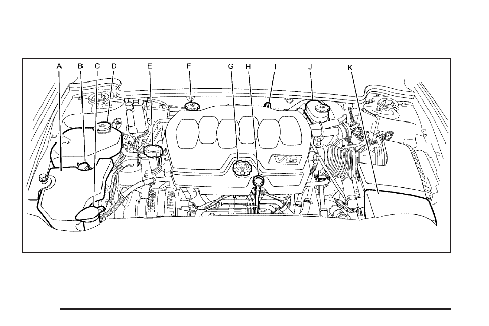 Engine compartment overview, Engine compartment overview -14 | Buick 2009 Lucerne User Manual | Page 298 / 442