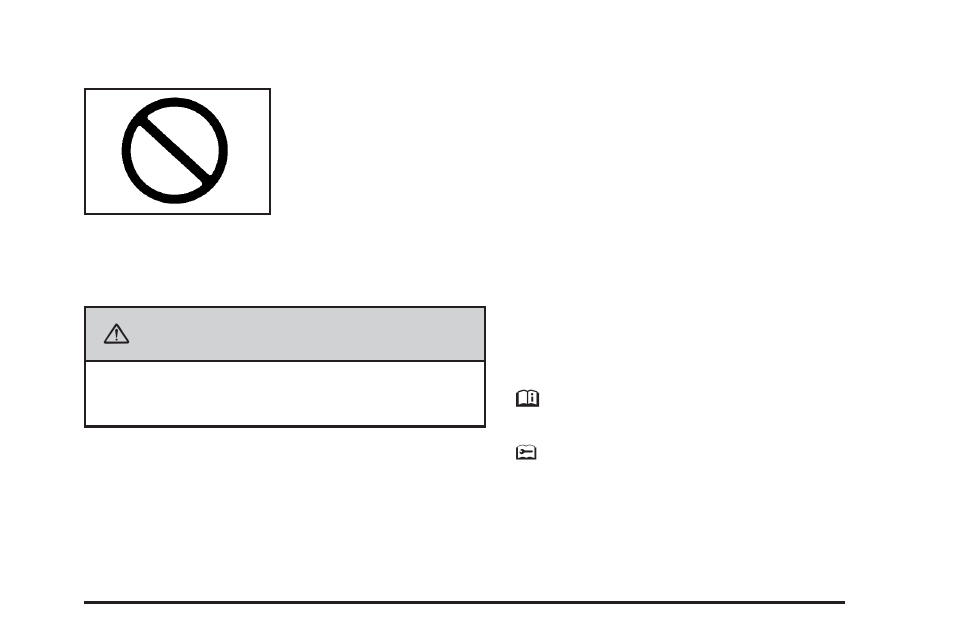 Caution, Safety warnings and symbols, Vehicle symbols | Buick 2009 Lucerne User Manual | Page 3 / 442