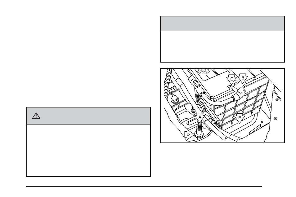 Battery, Battery -43, Caution | Buick 2009 Lucerne User Manual | Page 327 / 442