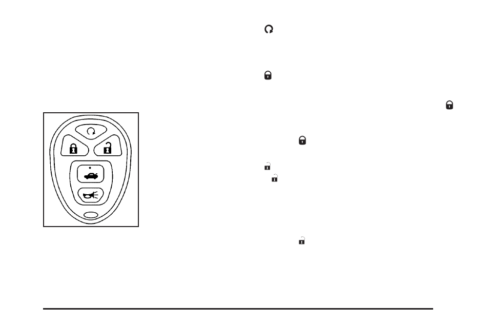 Remote keyless entry (rke) system operation, Remote keyless entry (rke) system, Operation -5 | Buick 2009 Lucerne User Manual | Page 89 / 442